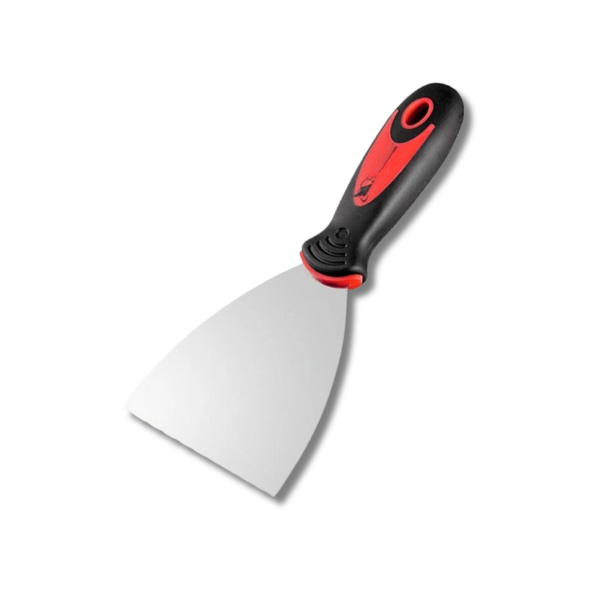 ESPATULA DE ACO INOX E CABO PLASTICO KANIT 76mm 3