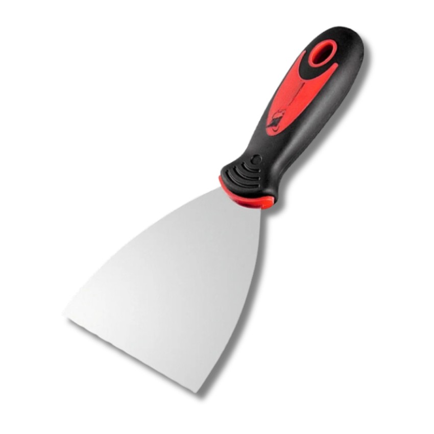 ESPATULA DE ACO INOX E CABO PLASTICO KANIT 127mm 5