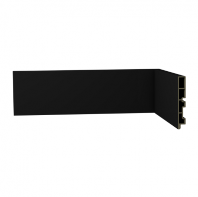 RODAPE LISO ECOVALE R10 PRETO 10,5x1,5cm - 2.4m